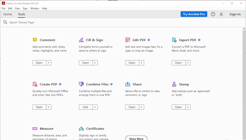import the pdf file in adobe acrobat reader