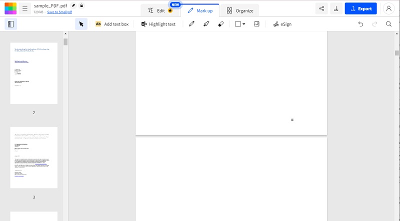 smallpdf interface