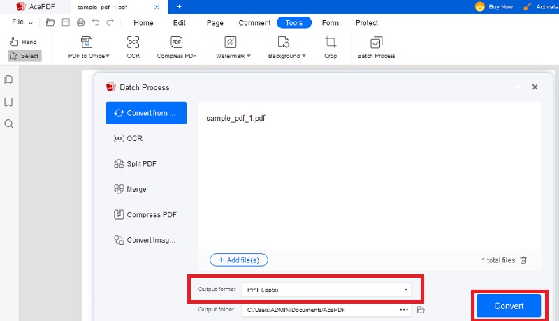 prepare the pdf for google slides conversion