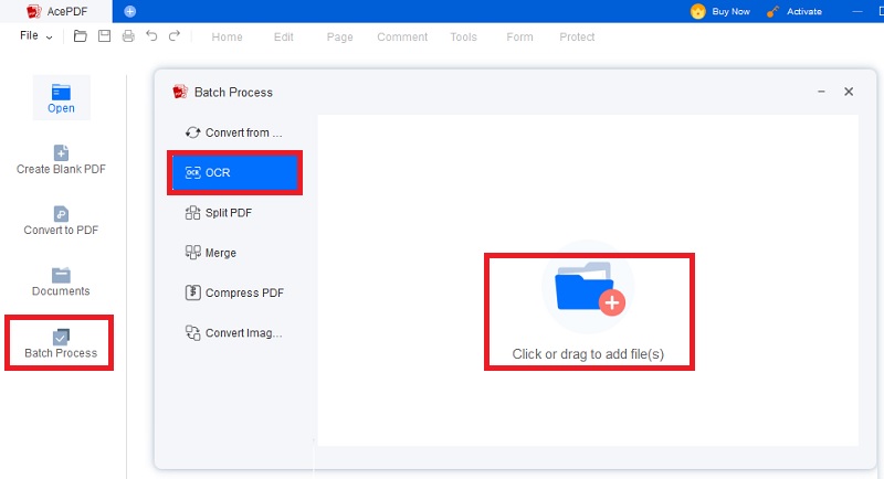 open and import pdf document