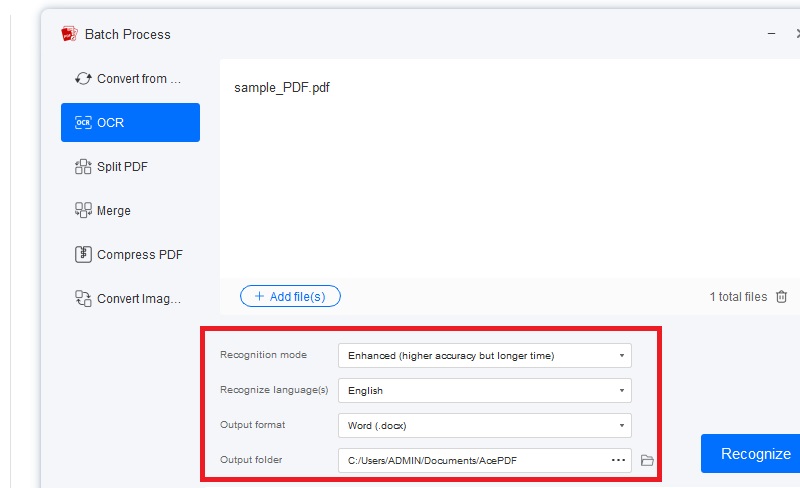 prepare your pdf file to convert