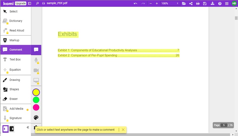 kami pdf editor interface