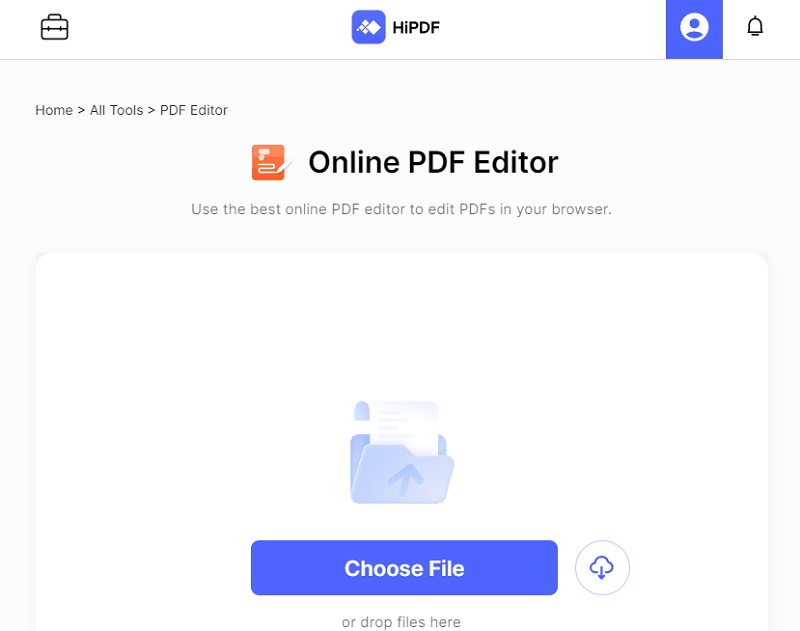 hipdf online pdf editor
