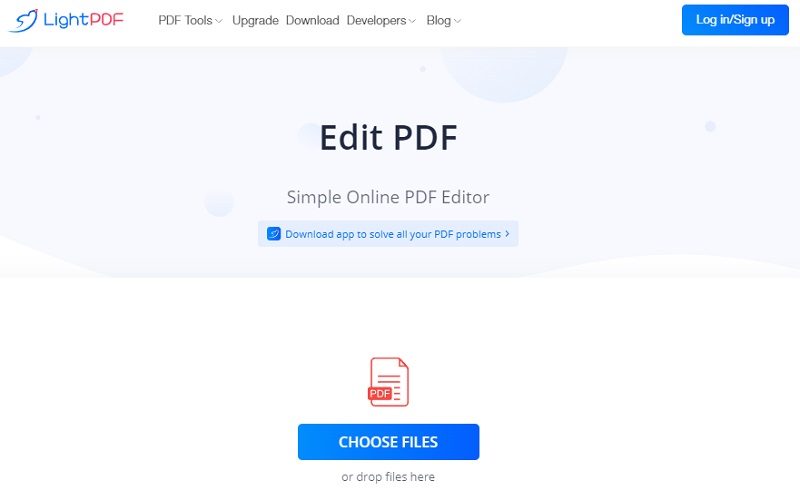 lightpdf online editor