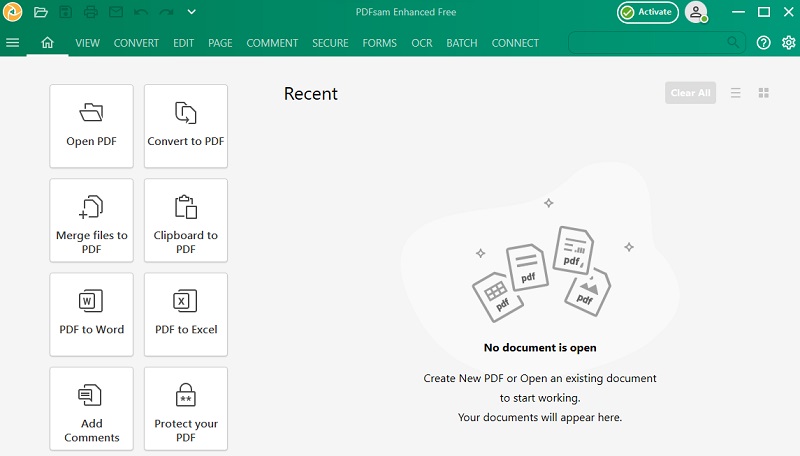 pdfsam basic interface