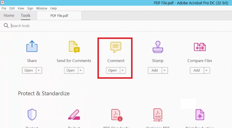 open pdf document