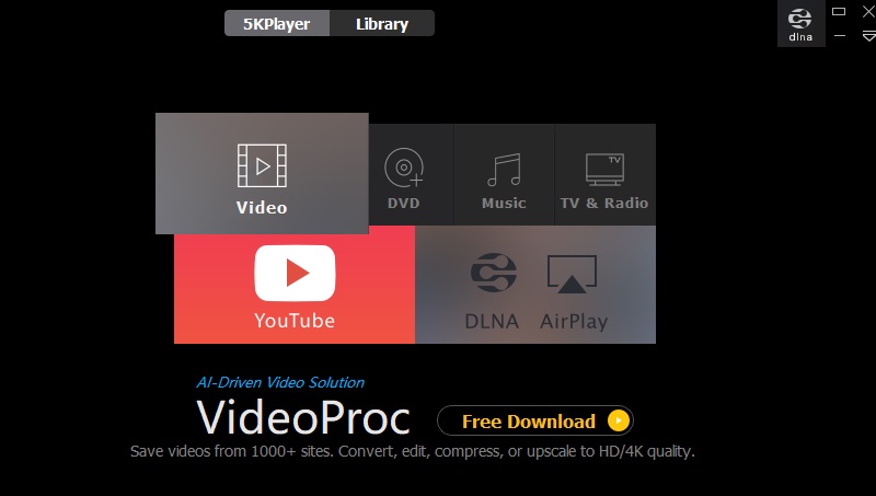 open mp4 file on 5kplayer