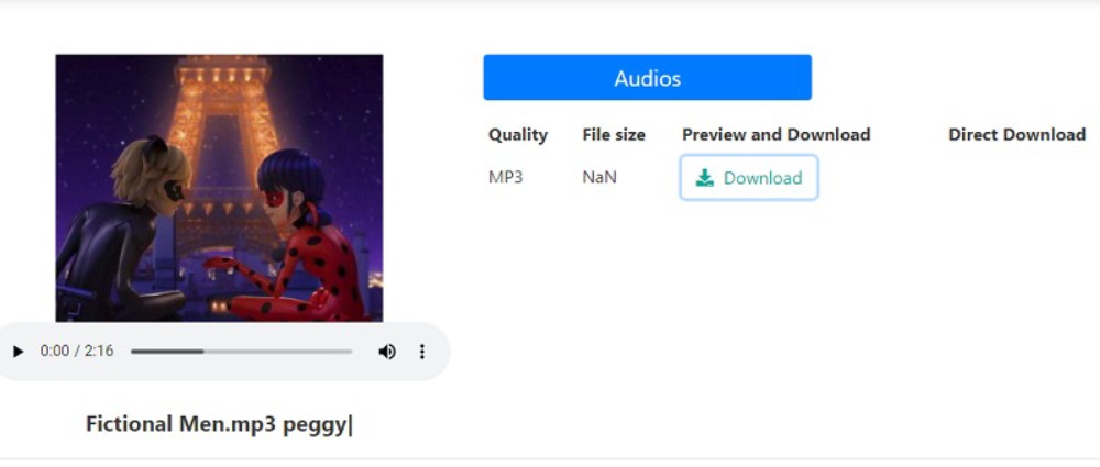 download audio