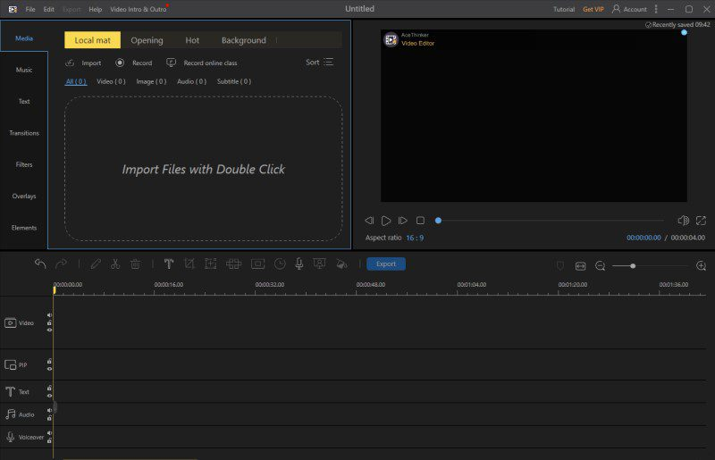 flv editor main interface