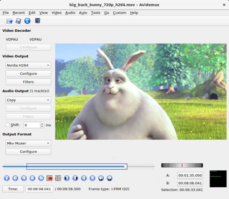 avidemux interface