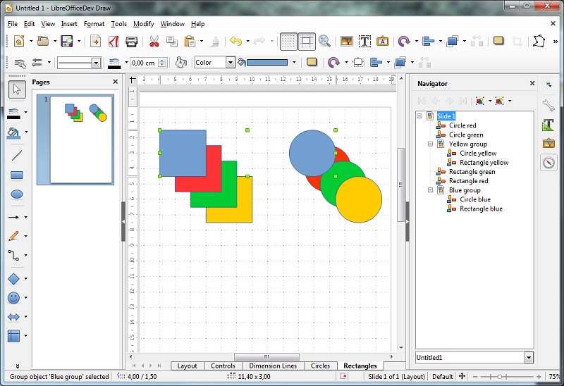 libreoffice interface