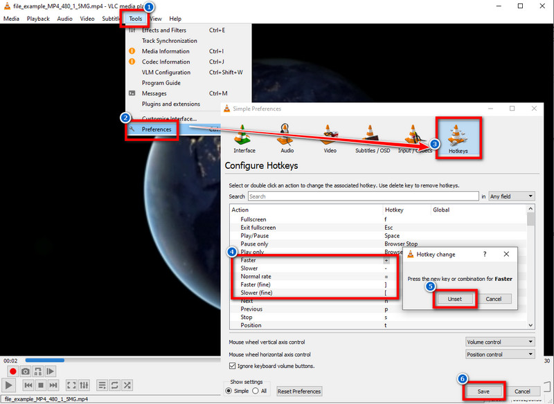 change shortcut keys depends on your preference