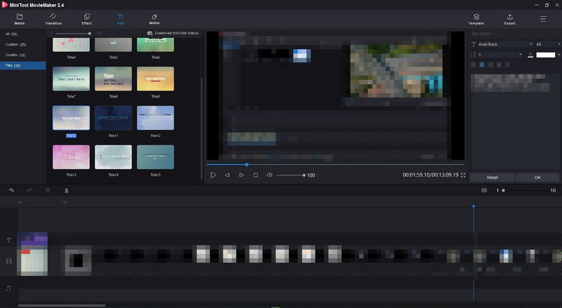 minitool moviemaker interface