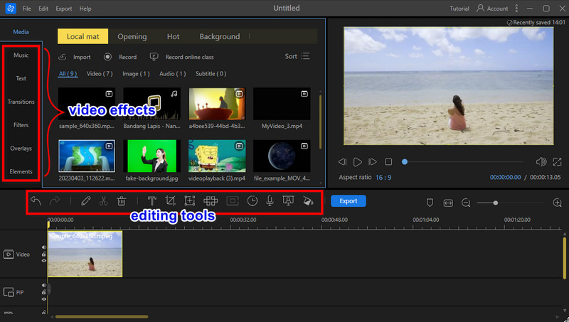 start editing your video