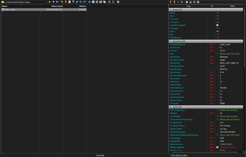 metadata++ interface