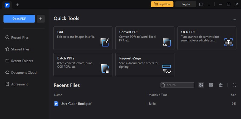 pdfelement main interface