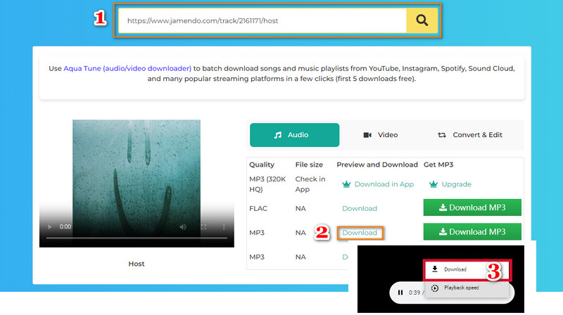 download audio from jamendo
