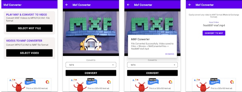 mxf player & converter interface