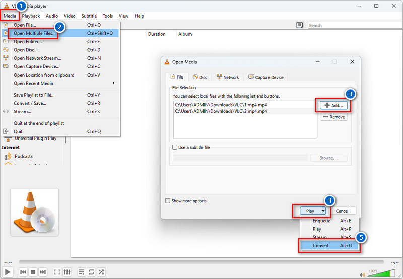 add multiple videos