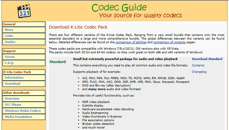 install codec