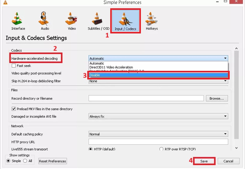 disable hardware acceleration