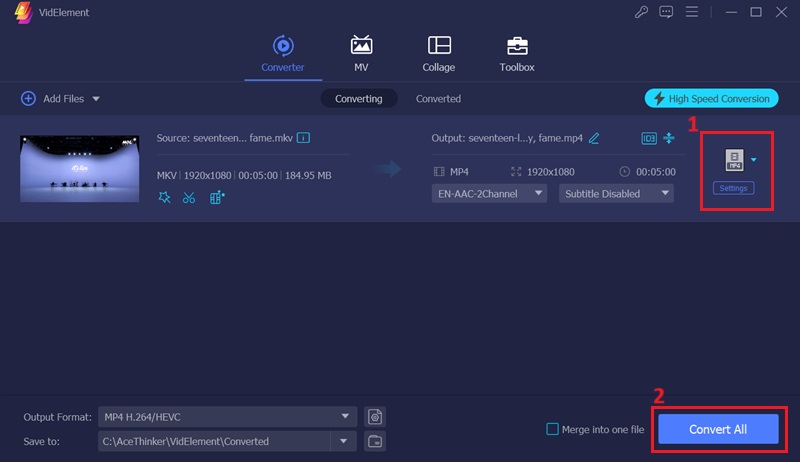 convert mkv file to mp4