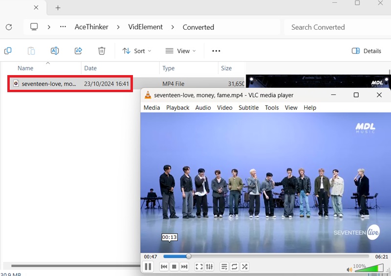play converted mkv file