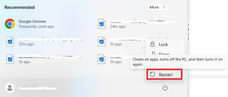 restart computer