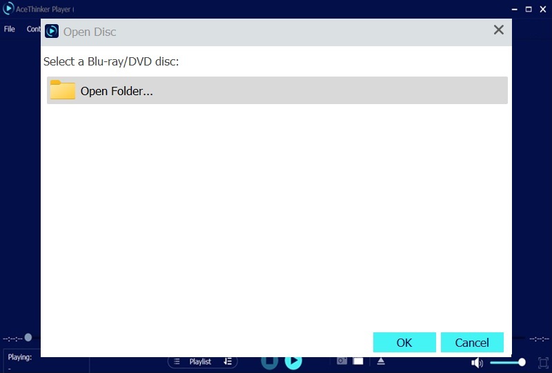 acethinker player folder window