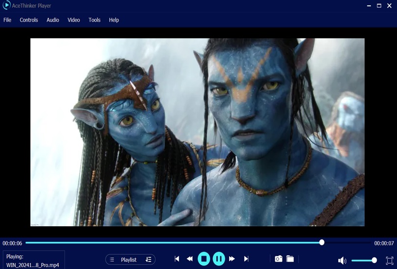 acethinker player play dvd interface
