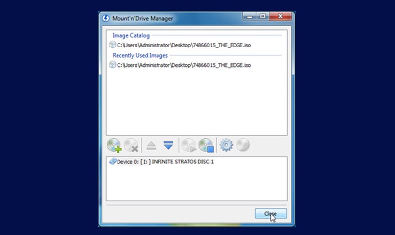 virtual drive window