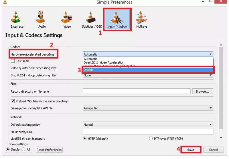 disable hardware acceleration