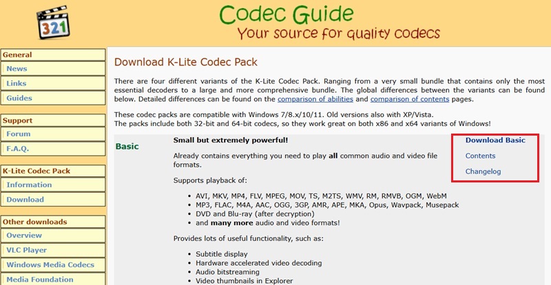 download avi codec packs