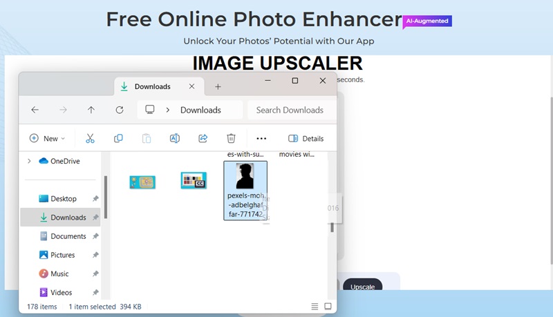 phot enhancer upload photo