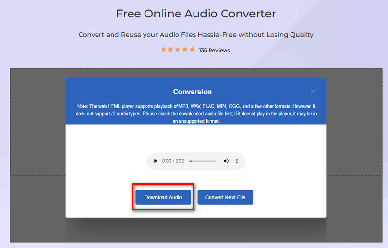 start converting the file