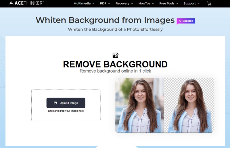 whiten background from image