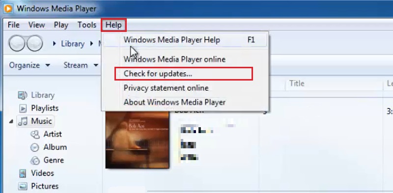 update windows media player