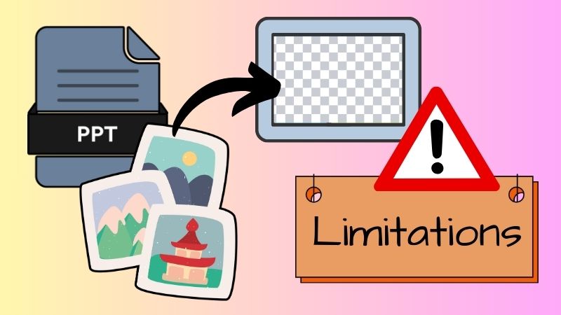 limitations of powerpoint background removal features