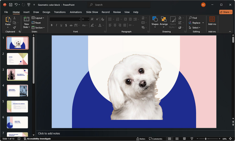 place the eyedropper on the background and click it