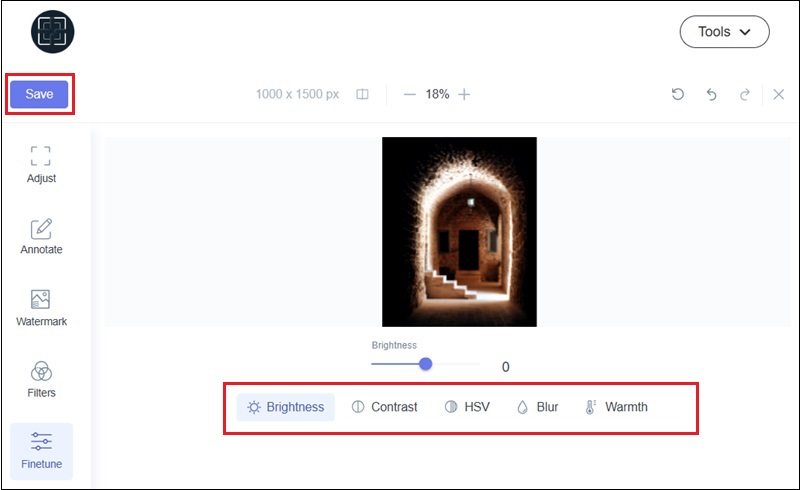 image upscaler save image