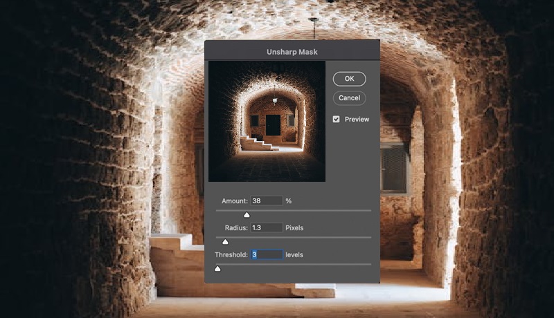 unsharp mask filter