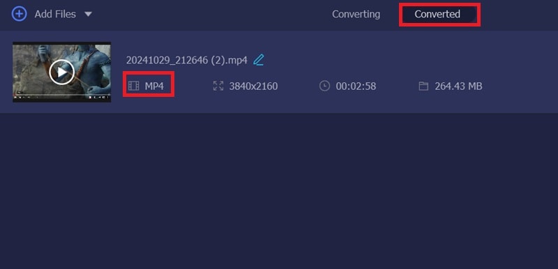 videlement converted tab