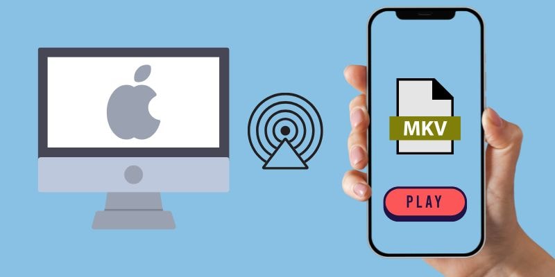 airdrop from mac to iphone to play mkv files