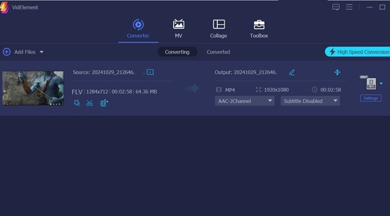 videlement add video
