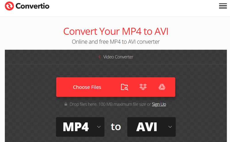 convertio interface