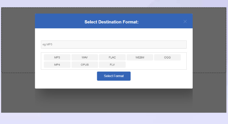choose output format