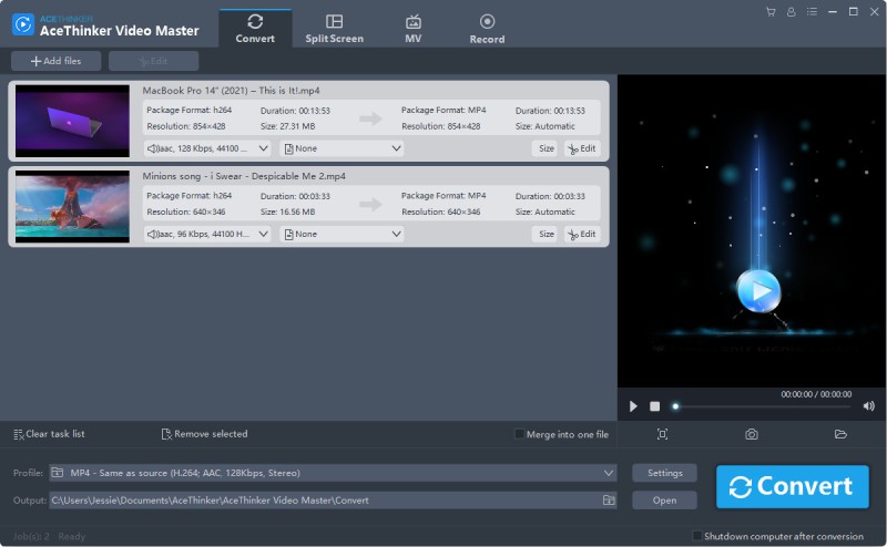 video master add file