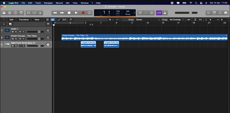 logic pro x interface