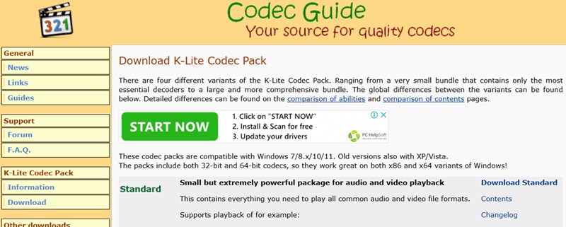 windows media player no sound fix codecs issue