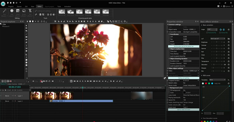 edit mkv files with vsdc